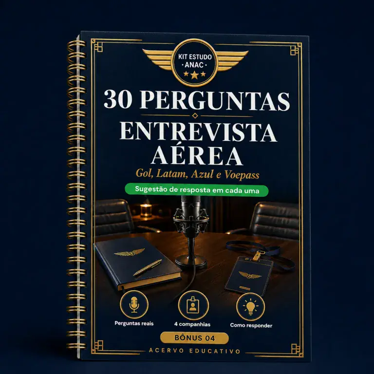 Bônus 03 — 30 Perguntas de Entrevista Aérea