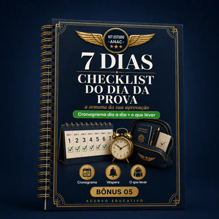 Bônus 05 — Checklist do Dia da Prova